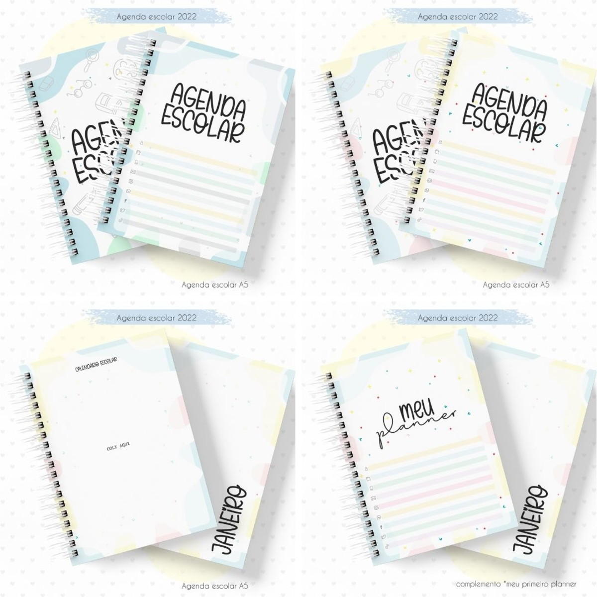 M409- ARQUIVOS PRIMEIRO PLANNER AGENDA ESCOLAR 2022 E PERMAN