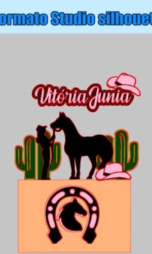 M77- Arquivo de Corte Topo Bolo Cowgirl Cowboy Vaqueira 01