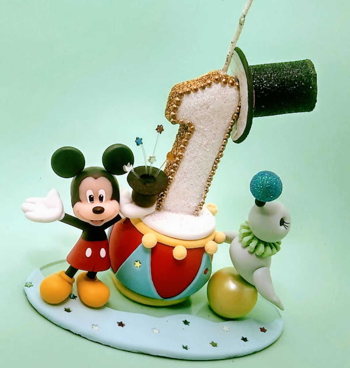 mickey magico topo de bolo vela circo, picadeiro - Imagem 5