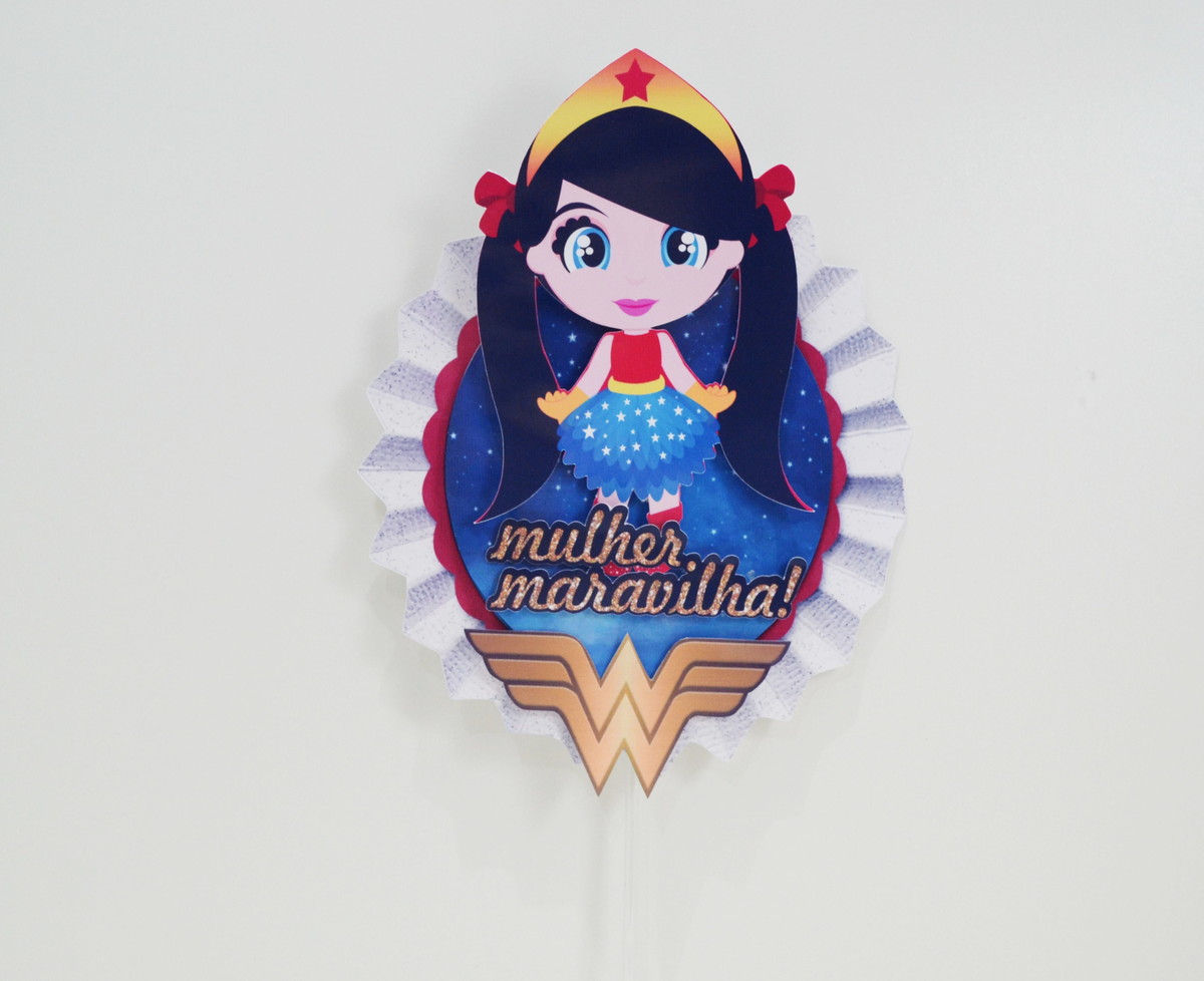 Mulher Maravilha Arquivo de Corte Topo - Studio e PDF