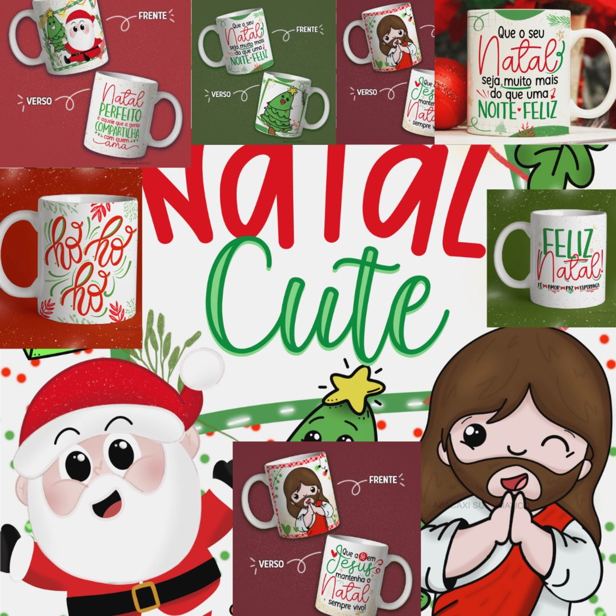 Natal-artes Pdf/png Canecas Cute Cristãs Maravilhosas! 1512