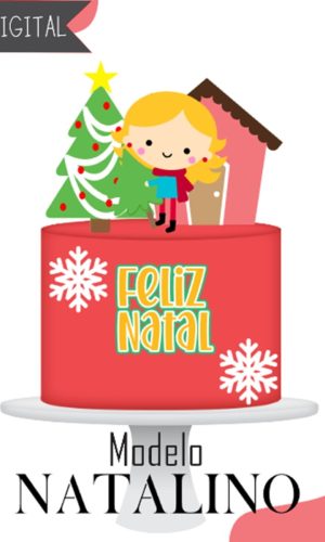 Natal Natalino-topo de Bolo Arquivo de Corte e Impressão(4)
