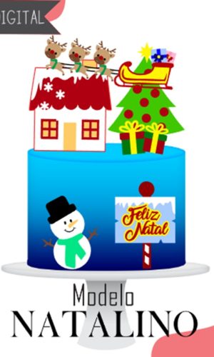 Natal Natalino-topo de Bolo Arquivo de Corte e Impressão(5)
