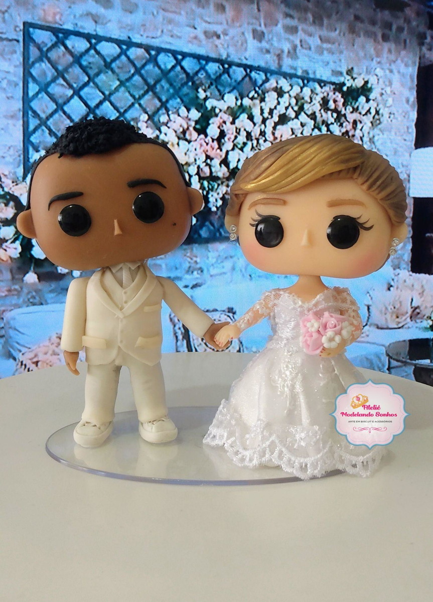 Noivinhos Funko pop Topo de Bolo - Imagem 4