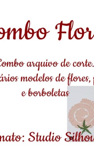 Pacote Várias Flores, Folhas e Borboletas - Arquivo de corte