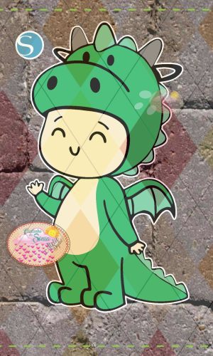 PERSONAGEM BABY DINO EM Camadas - 1240