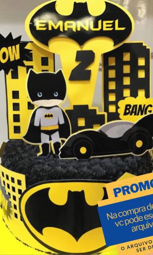 Studio/pdf Arquivo de Corte Topo de Bolo Batman Baby -005