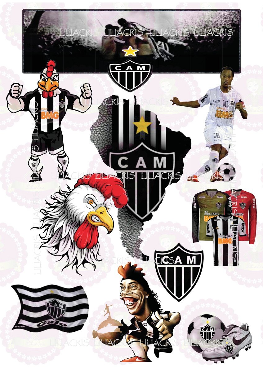 34-0012 Arquivo Topo de Bolo Futebol Mineiro Studio