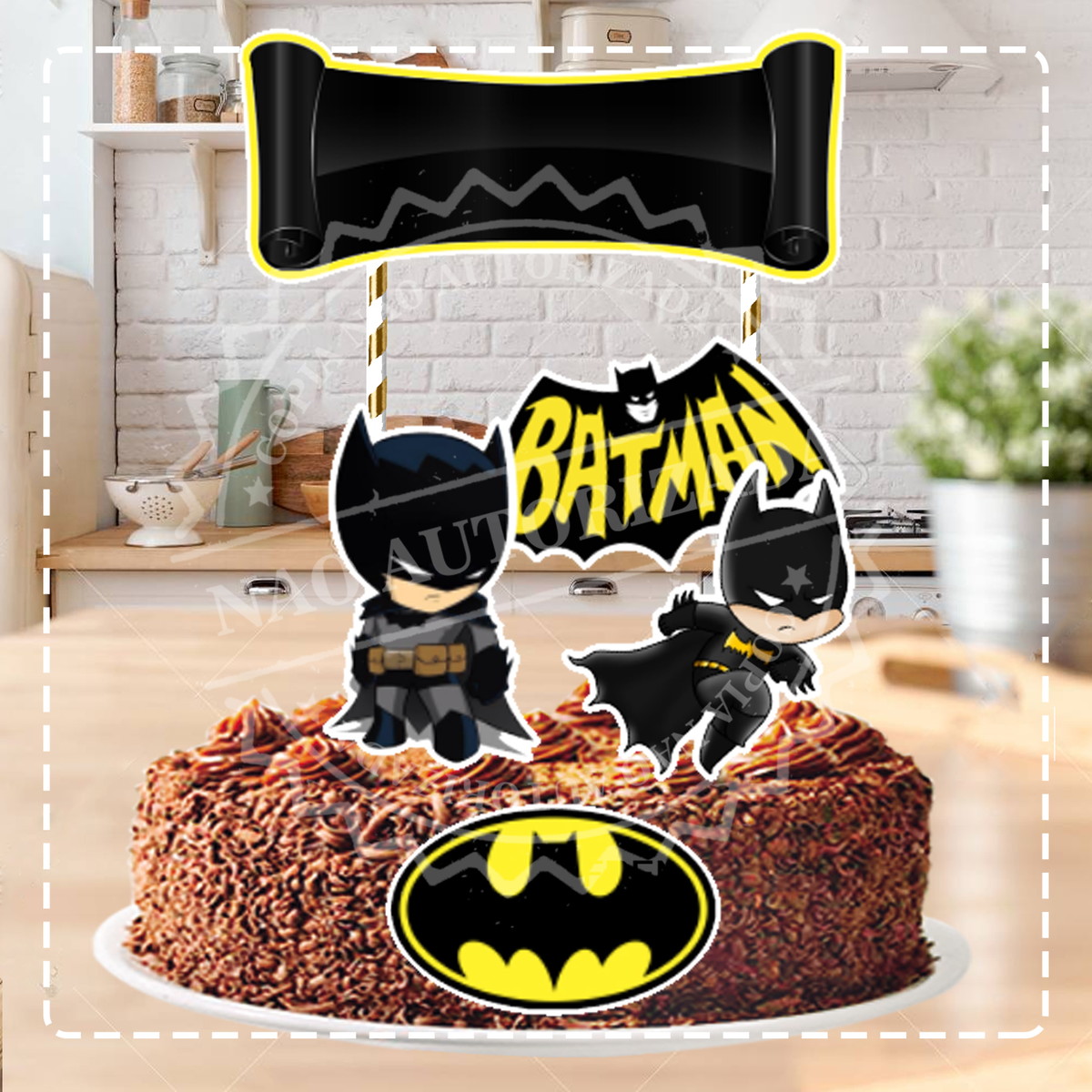 TOPO BATMAN CUTE - ARQUIVO DIGITAL