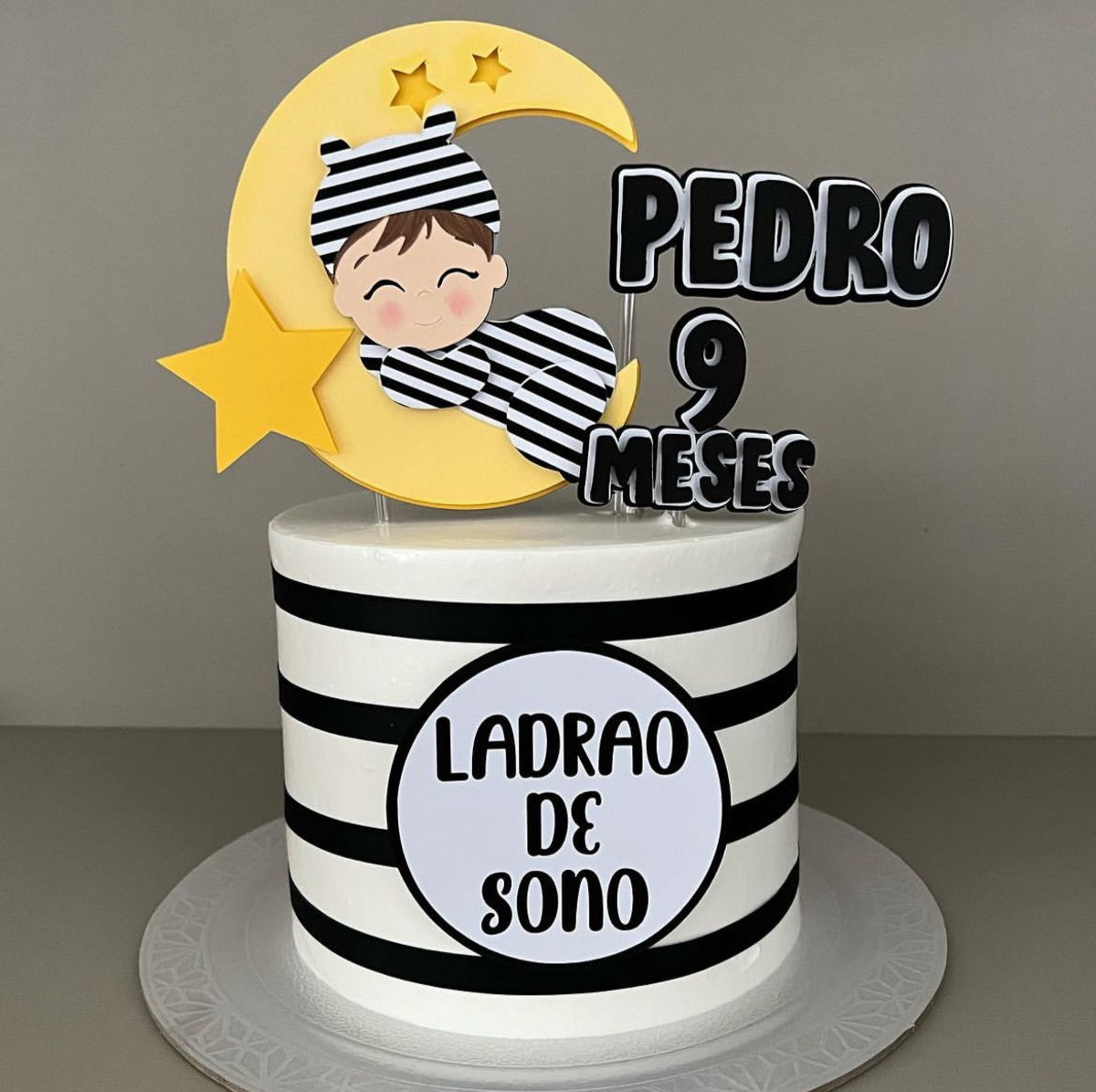 Topo Bolo Bebe na Lua (arquivo Digital)