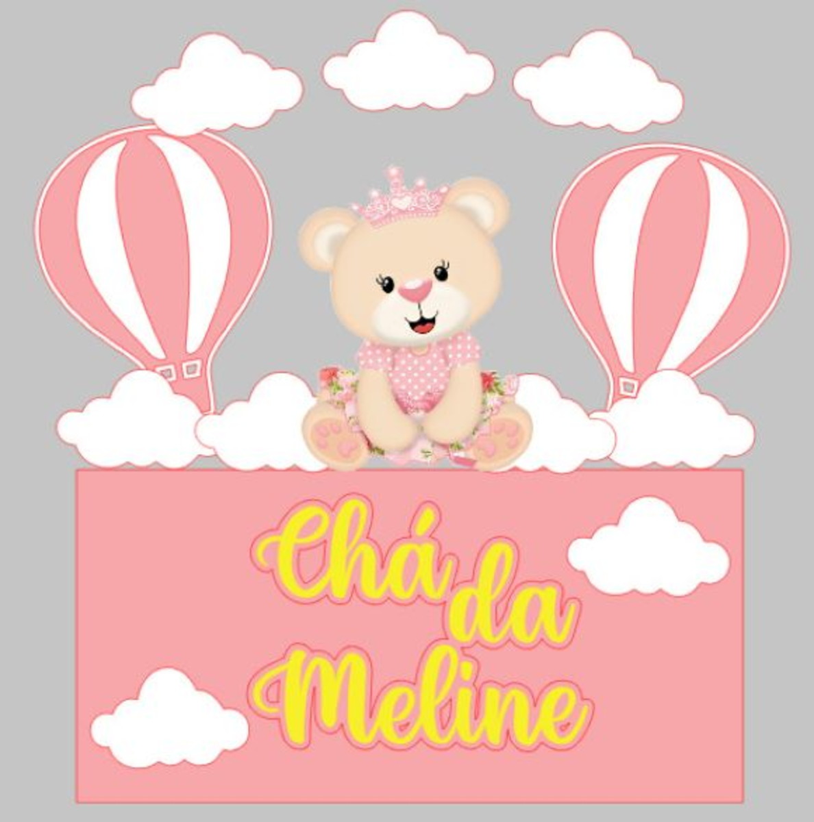 Topo Chá de Bebê Menina (arquivo Digital)