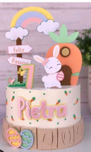 Topo coelhinha cute + 4 ARQUIVOS A SUA ESCOLHA