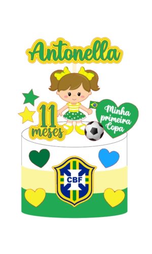 Topo Copa do Mundo - Arquivo de Corte Silhouette (cód. T537)