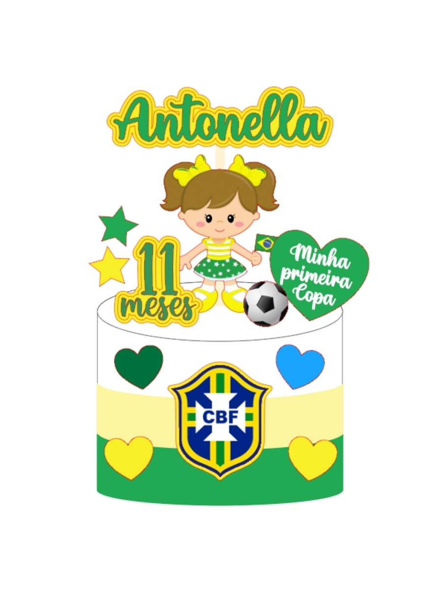 Topo Copa do Mundo - Arquivo de Corte Silhouette (cód. T537)