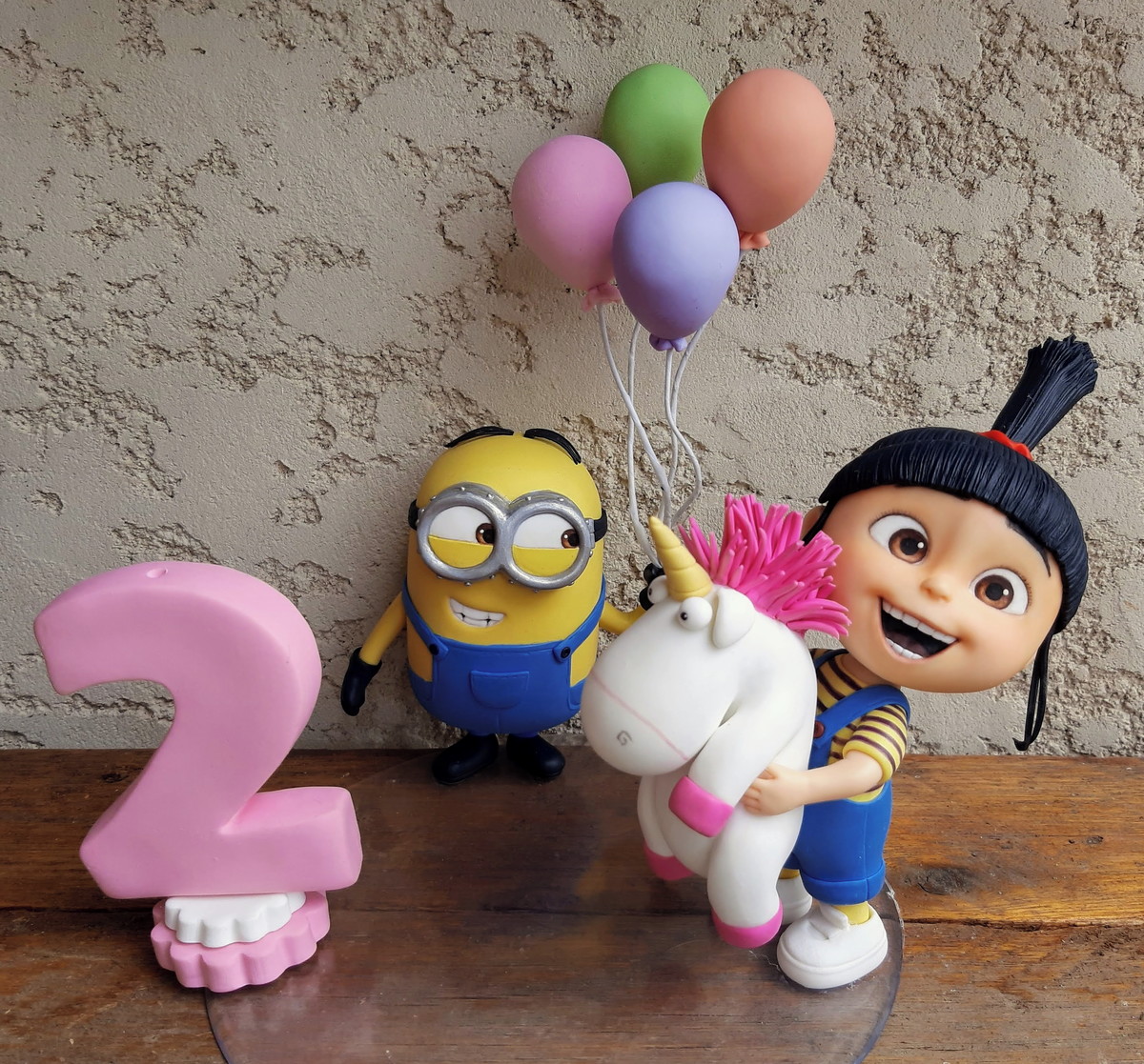 Topo De Bolo Agnes Minions