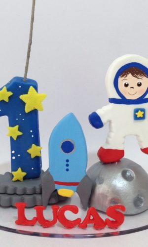 Topo De Bolo Astronauta
