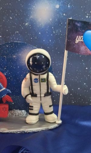 Topo de Bolo Astronauta