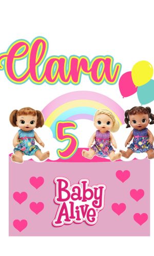 Topo de Bolo Baby Alive - Arquivo Digital
