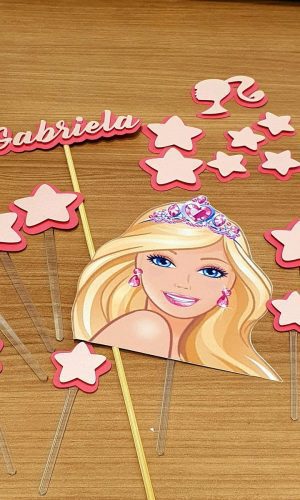 Topo de Bolo Barbie