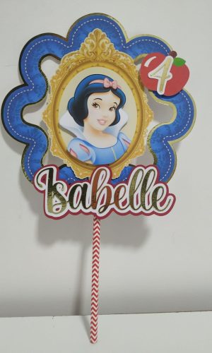 Topo De Bolo Branca De Neve