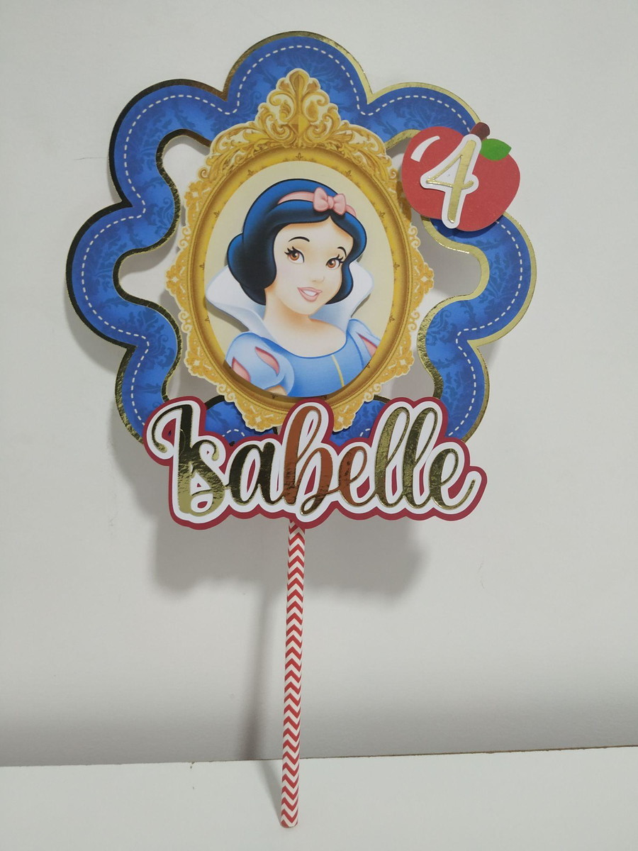 Topo De Bolo Branca De Neve