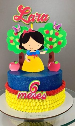 Topo de Bolo Branca de Neve Cute