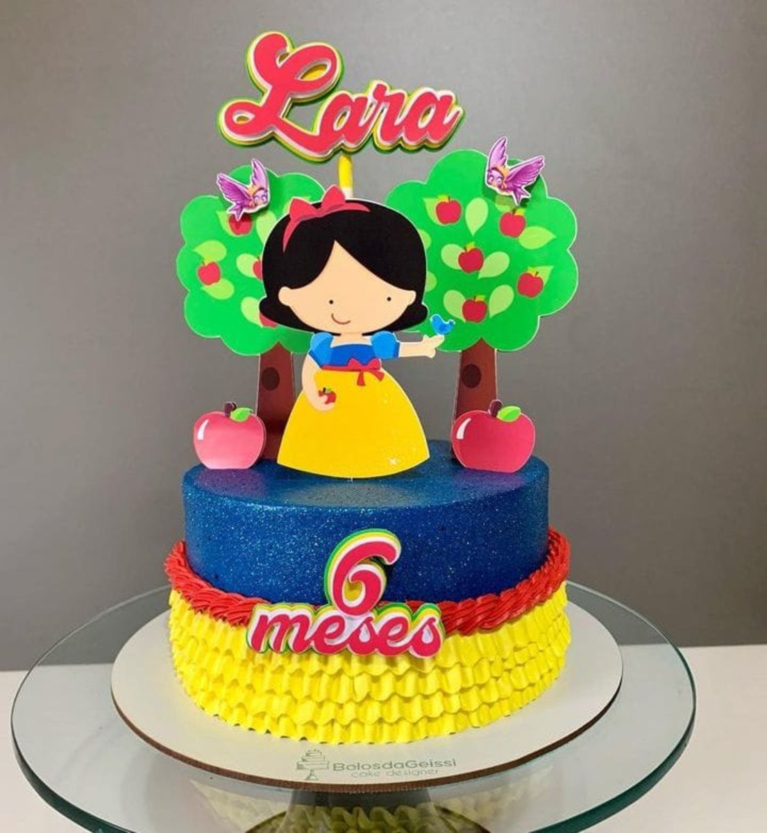 Topo de Bolo Branca de Neve Cute