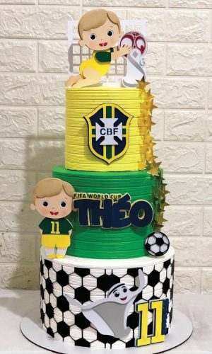 Topo de Bolo Brasil Copa Futebol Arquivo de Corte #3