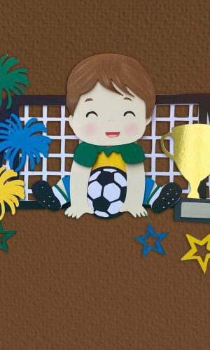 Topo de Bolo Brasil Copa Futebol Arquivo de Corte