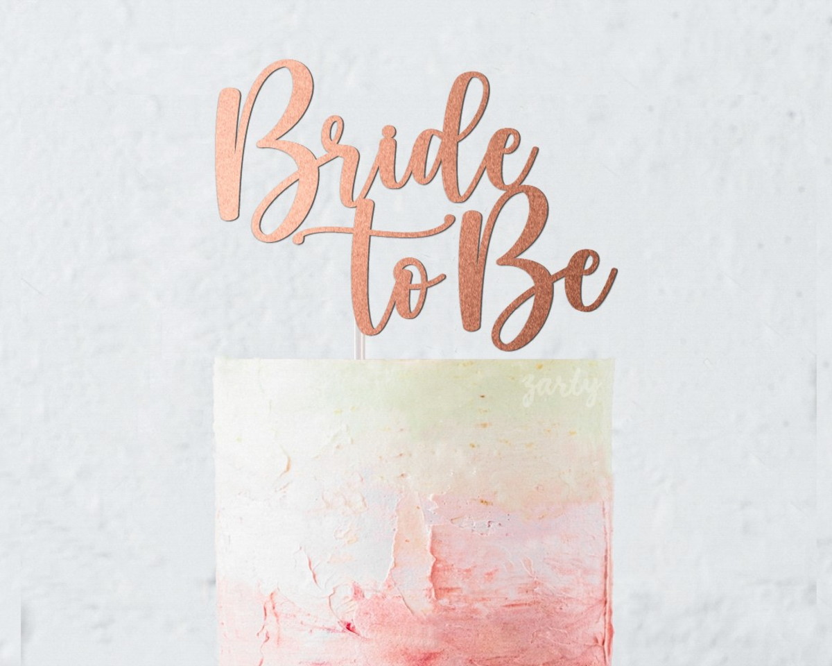 Topo de Bolo Bride To Be