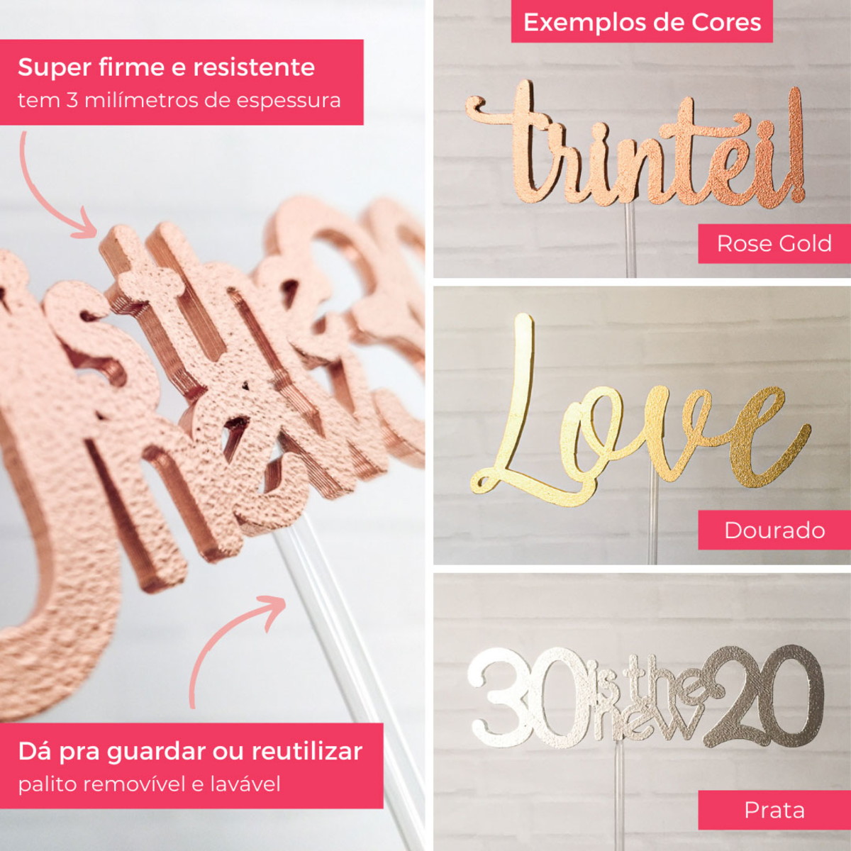 Topo de Bolo Bride To Be - Imagem 3
