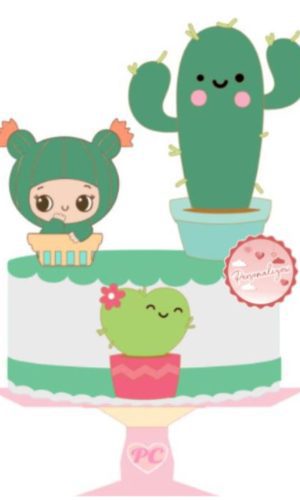 Arquivo Topo de Bolo - Cacto Cute