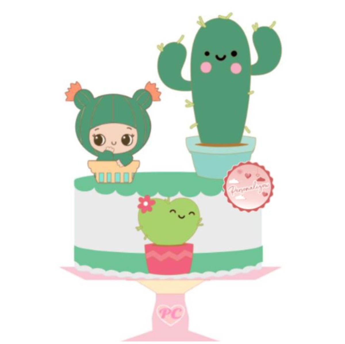 Arquivo Topo de Bolo - Cacto Cute