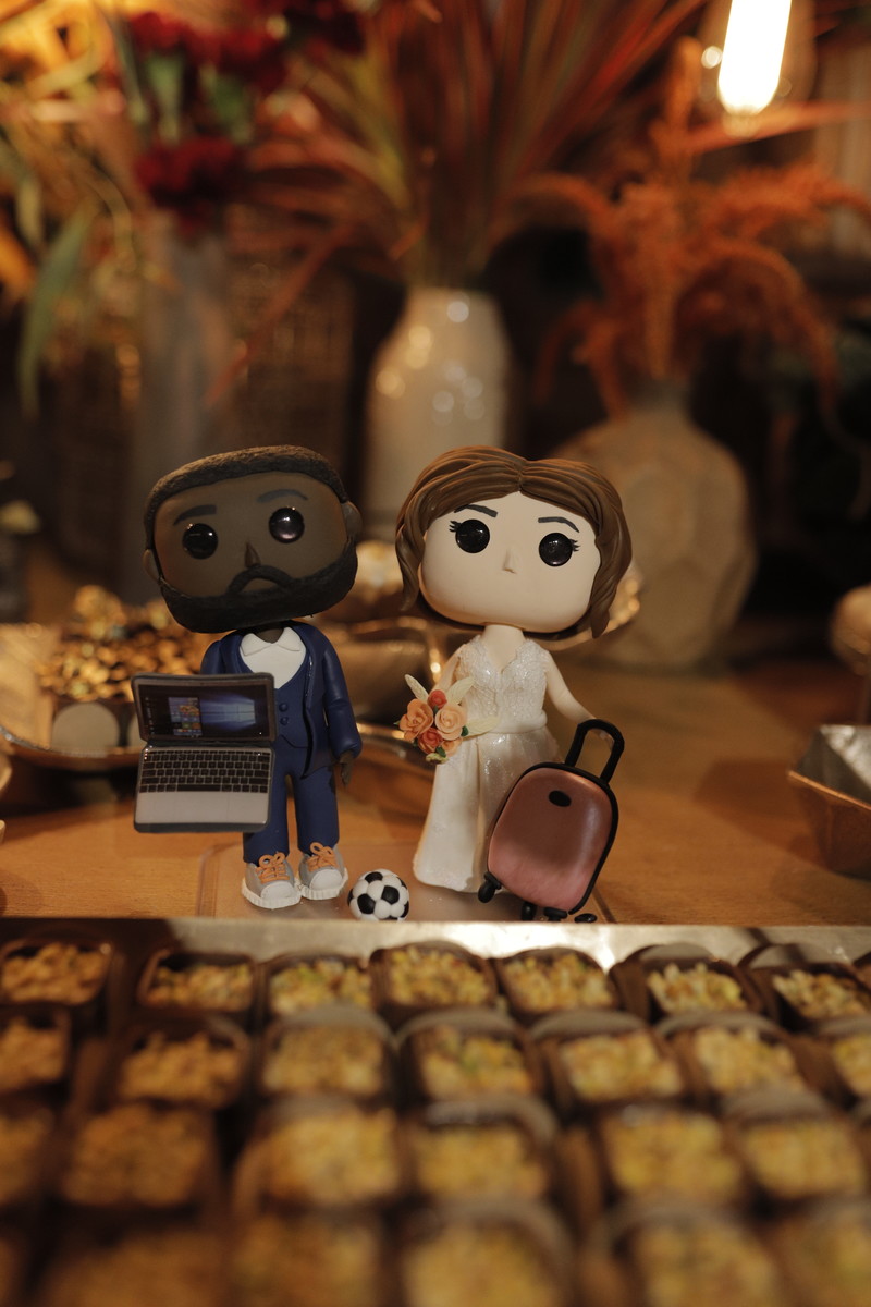 Topo de Bolo Casamento Funko Pop - Imagem 3