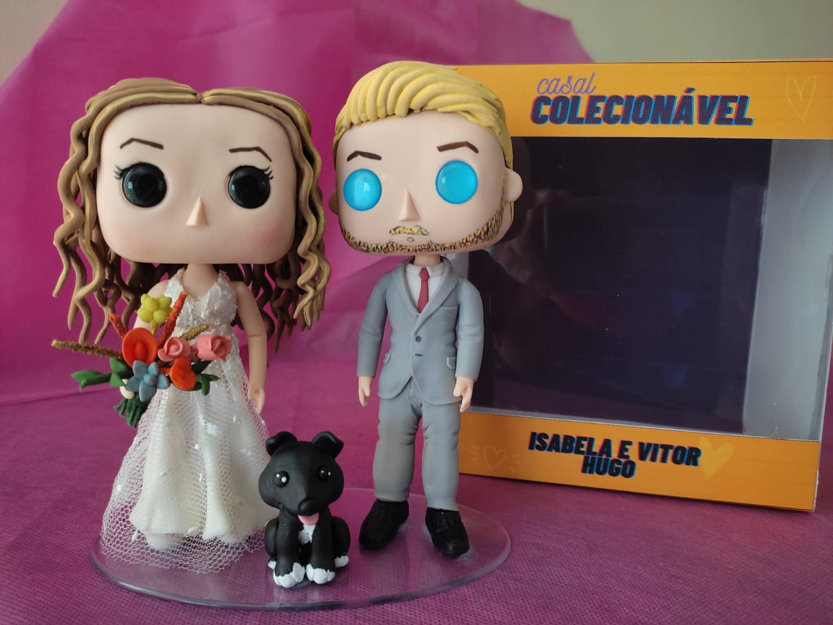 Topo de Bolo Casamento Funko Pop - Imagem 4