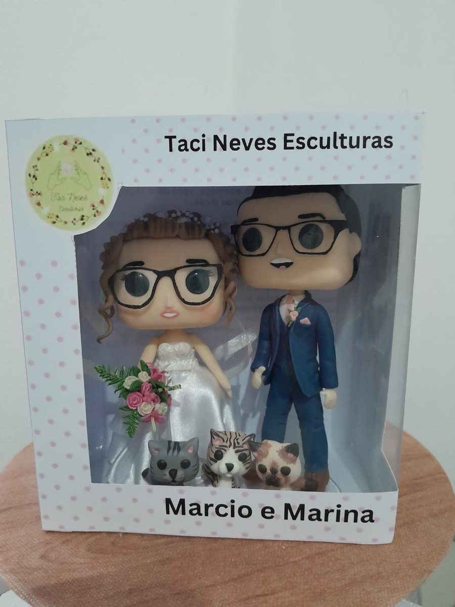 Topo de Bolo Casamento Funko Pop - Imagem 5