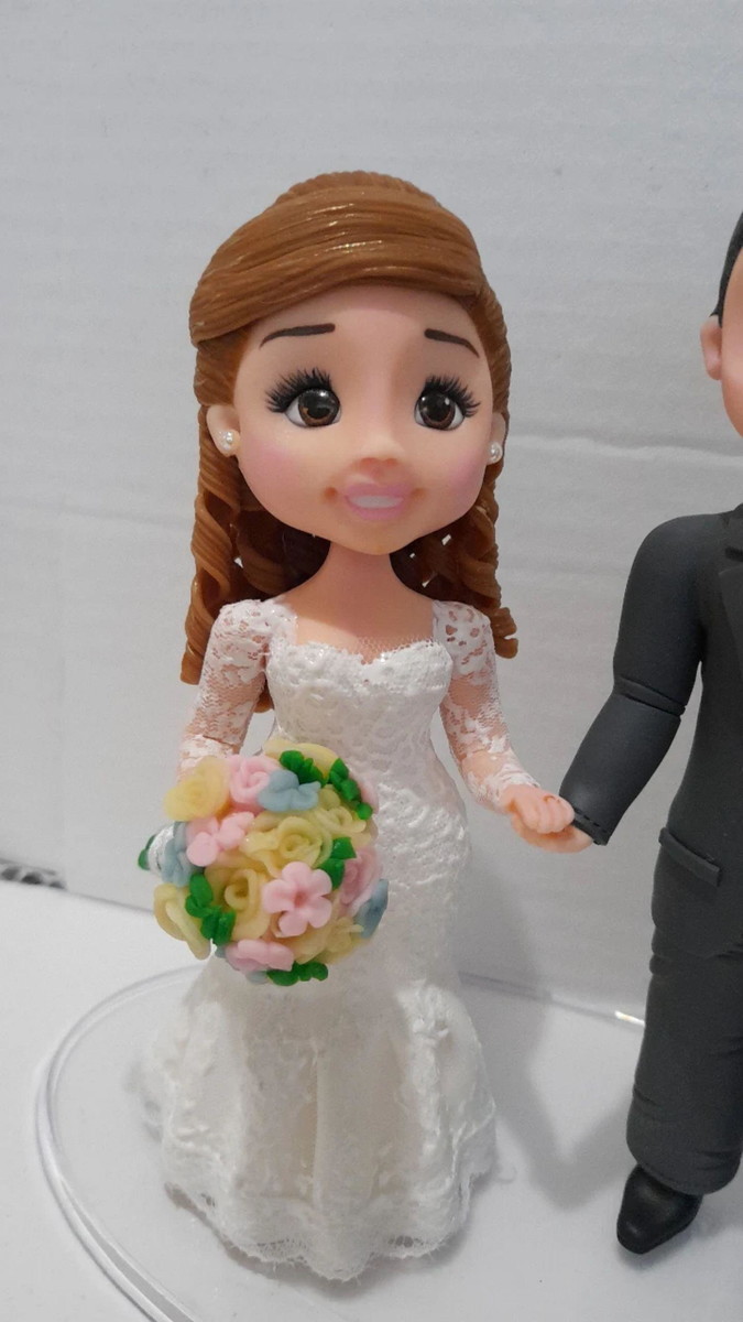 Topo de Bolo Casamento Personalizado - Imagem 4