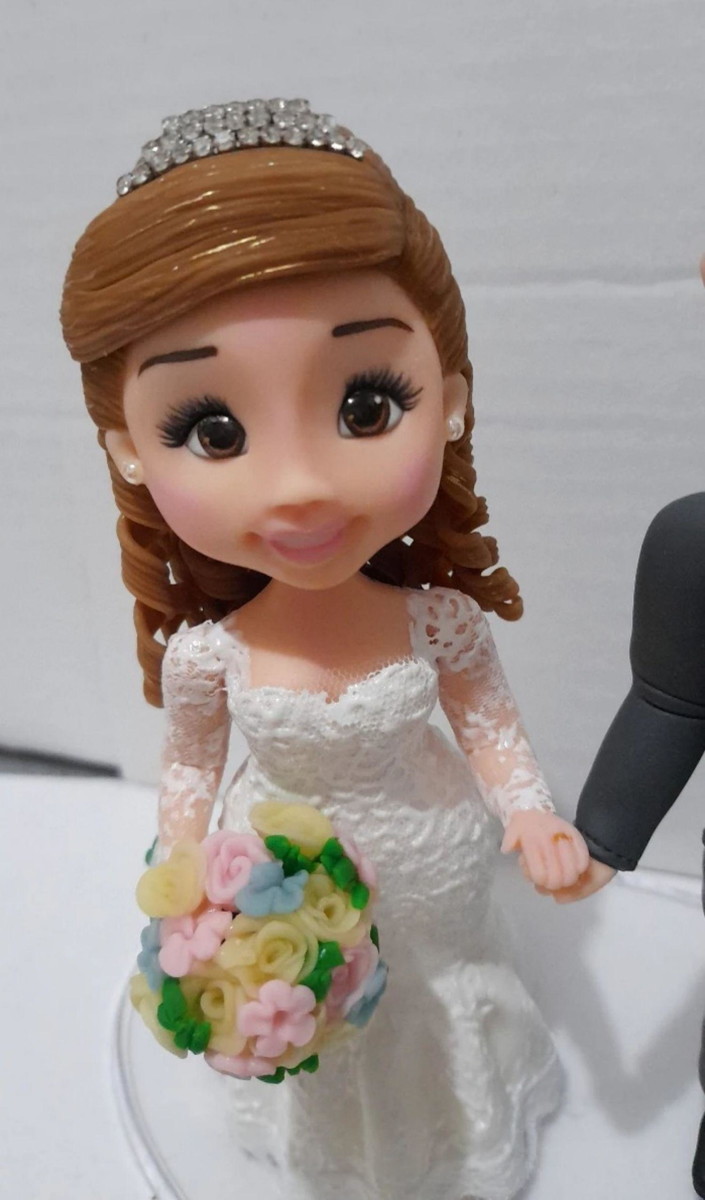 Topo de Bolo Casamento Personalizado - Imagem 2