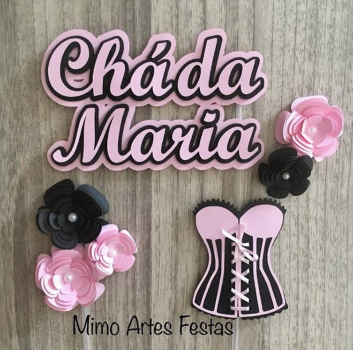 Topo De Bolo Chá de Lingerie 3 - Arquivo De Corte