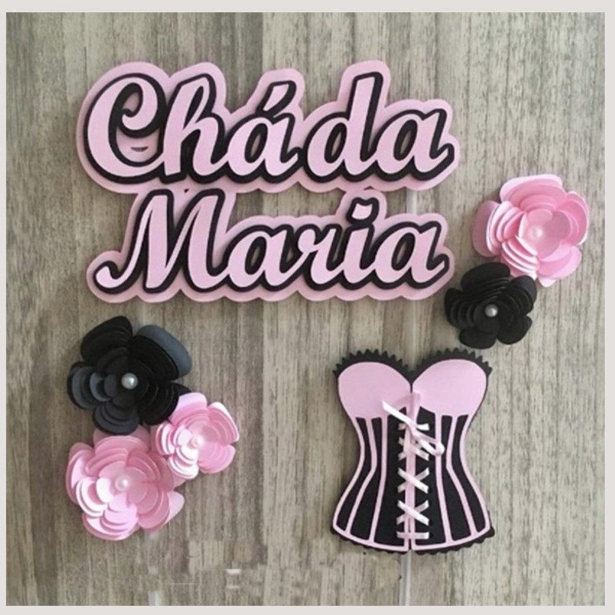 Topo De Bolo Chá de Lingerie 3 - Arquivo De Corte - Imagem 2