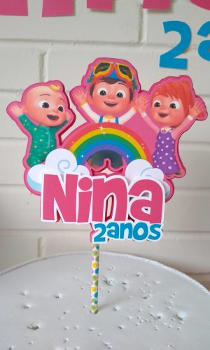 Topo de Bolo Cocomelon