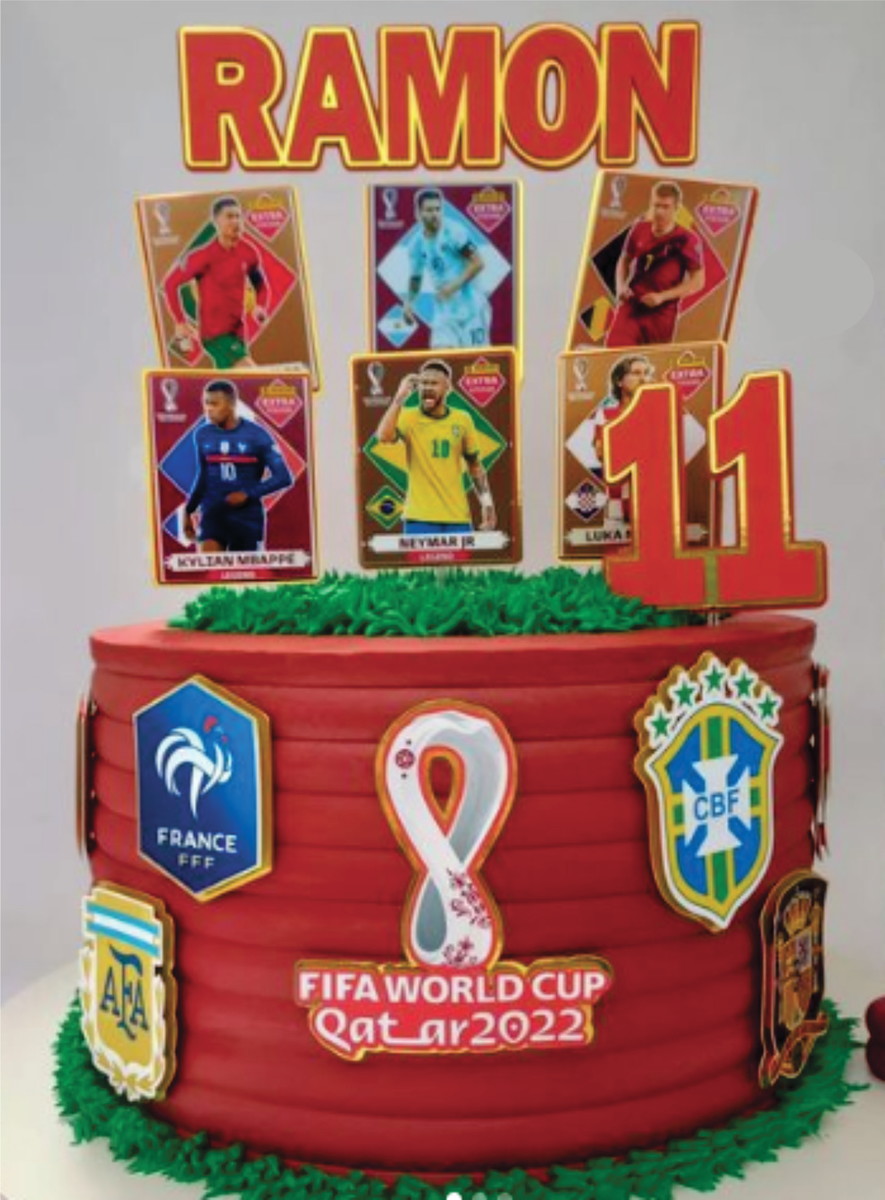 Topo de Bolo Copa 2022 Arquivo de Corte