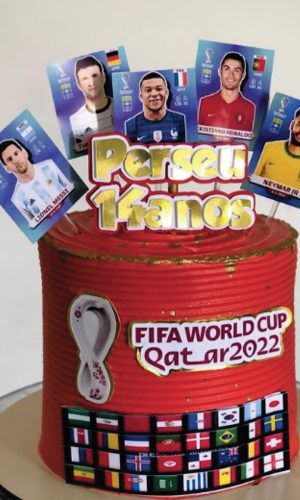 Topo de Bolo Copa 2022 Arquivo de Corte