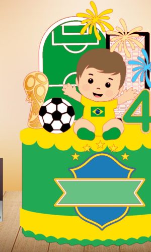 Topo de Bolo Copa Bebê (arquivo de Corte)