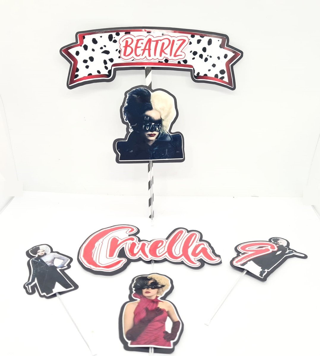 Topo de Bolo Cruella - Imagem 2
