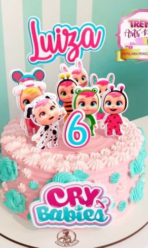Topo de Bolo Cry Babies