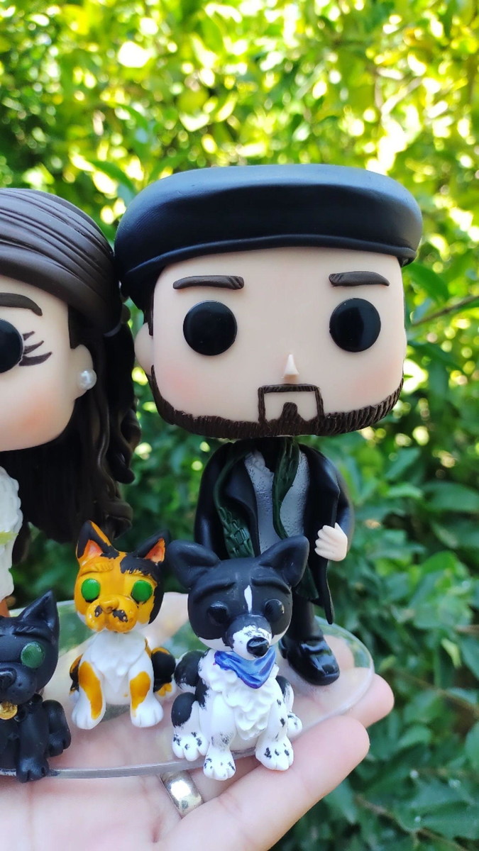 Topo de bolo de casamento Funko pop - Imagem 3