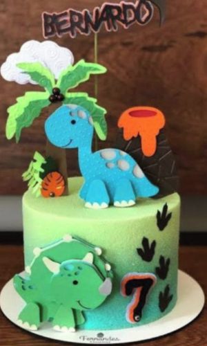 Topo de Bolo Dino Baby 2 + 4 ARQUIVOS A SUA ESCOLHA