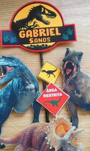 Topo de Bolo Dinossauros