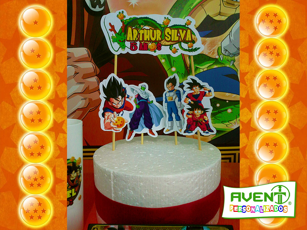Topo de Bolo Dragon Ball
